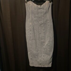 Fashion Nova Gray Pencil Skirt